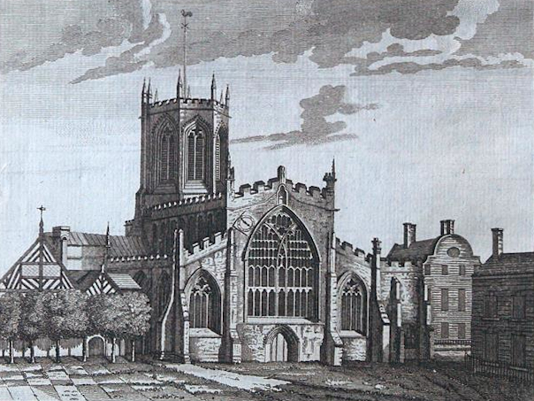 Nantwich Church Engraving – Alexander Hogg, c1786