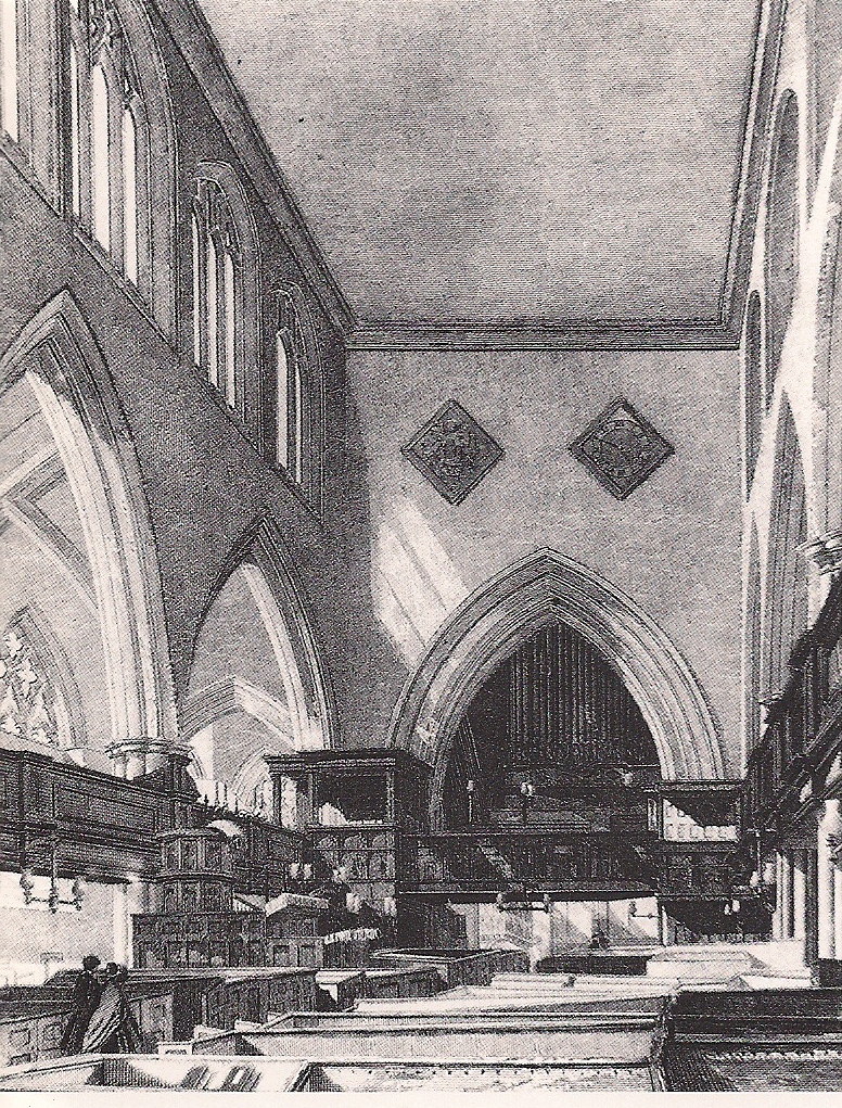 Nantwich Church – The Nave (1855?)